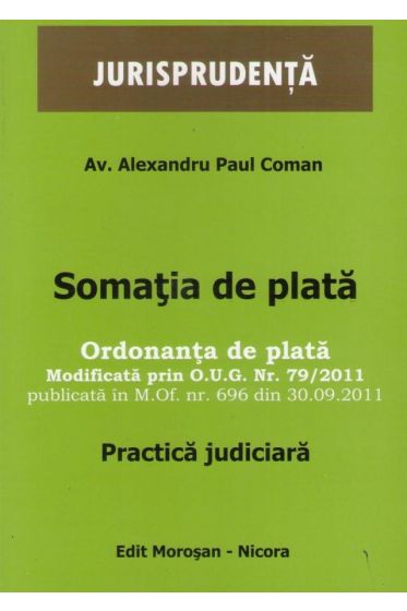 Somatia de plata. Ordonanta de plata