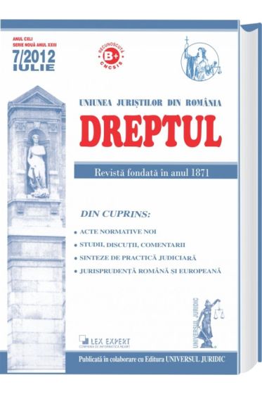 Revista Dreptul nr. 7/2012