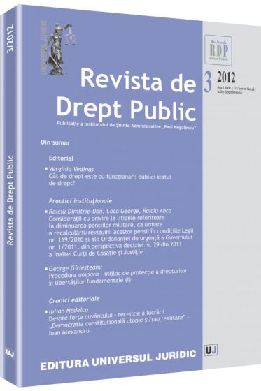 Revista de Drept Public nr. 3/2012