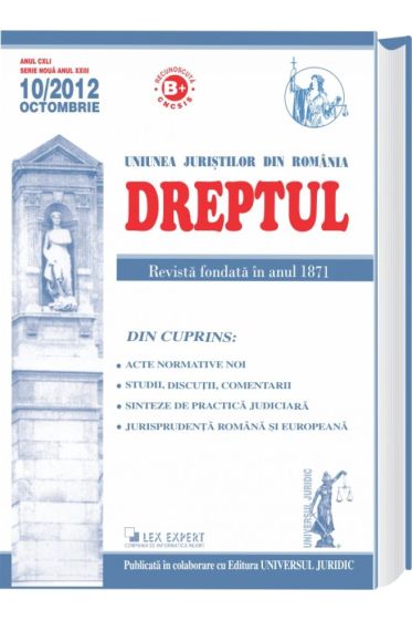 Revista Dreptul nr. 10/2012
