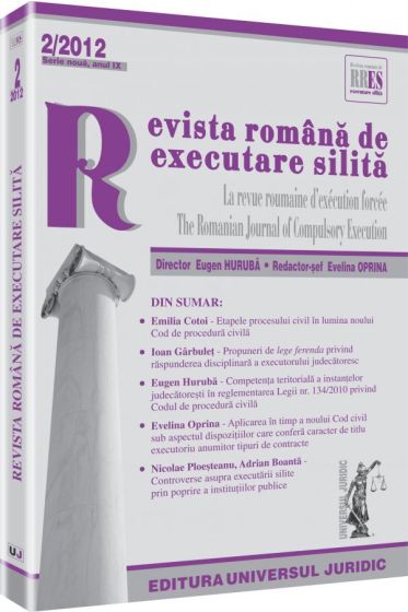 Revista romana de executare silita nr. 2/2012