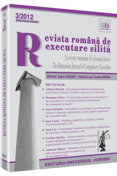 Revista romana de executare silita nr. 3/2012