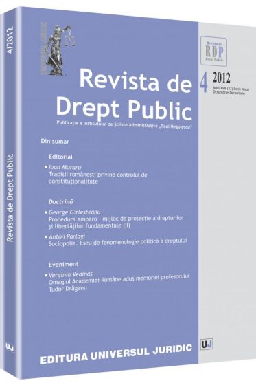 Revista de Drept Public nr. 4/2012