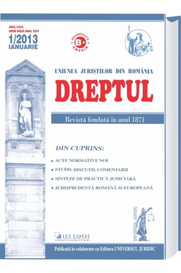Revista Dreptul nr. 1/2013