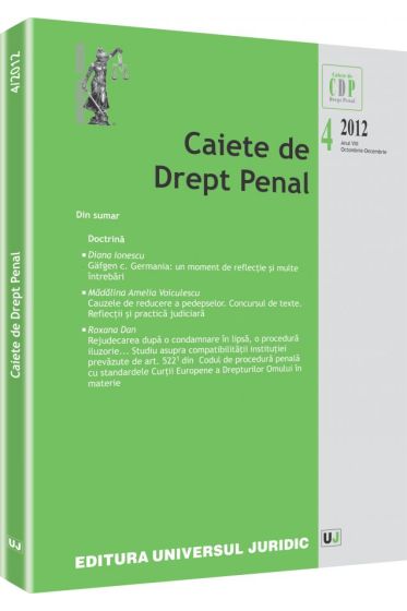 Caiete de Drept Penal nr. 4/2012