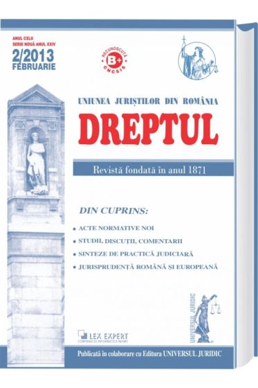 Revista Dreptul nr. 2/2013