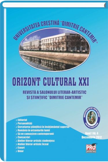 Orizont cultural XXI - Anul I Nr. 4, Decembrie 2012