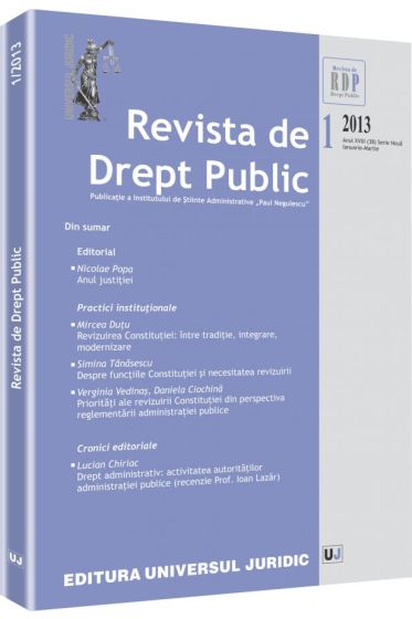 Revista de Drept Public nr. 1/2013