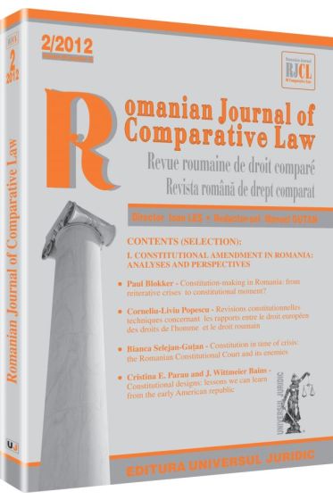 Romanian Journal of Comparative Law nr. 2/2012