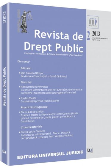 Revista de Drept Public nr. 2/2013