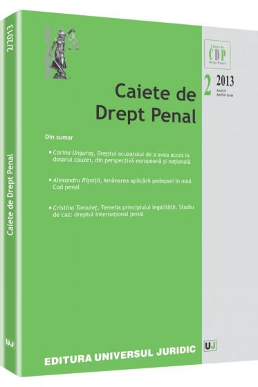 Caiete de Drept Penal nr. 2/2013