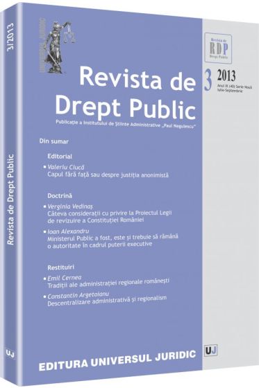 Revista de Drept Public nr. 3/2013