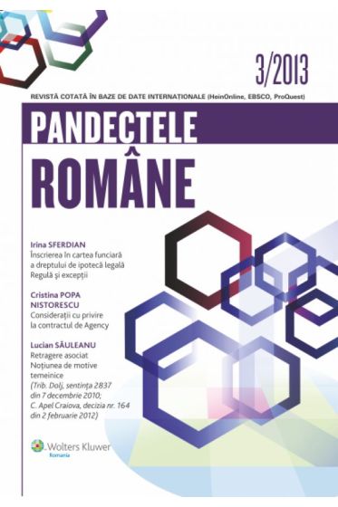 Pandectele Romane  nr. 3/2013