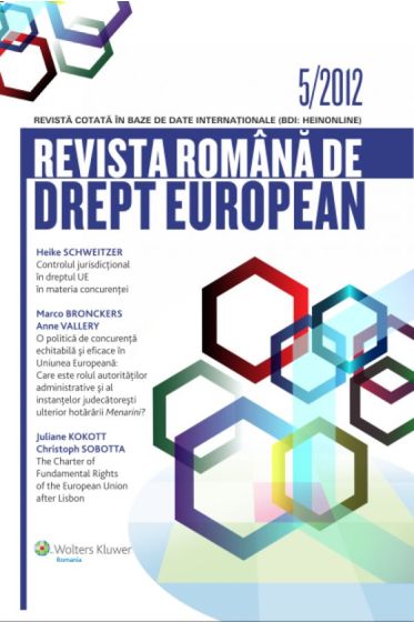 Revista Romana de Drept European nr. 5/2012