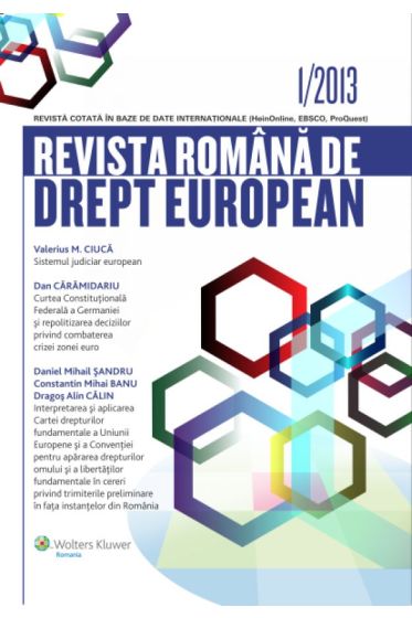 Revista Romana de Drept European nr. 1/2013