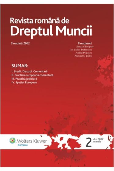 Revista Romana de Dreptul Muncii nr. 2/2012