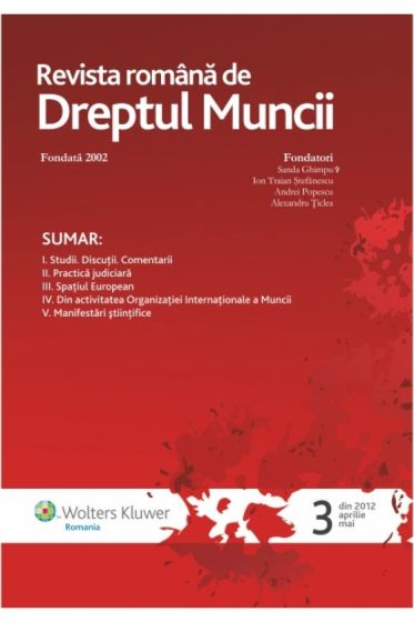 Revista Romana de Dreptul Muncii nr. 3/2012