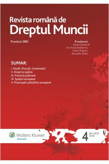Revista Romana de Drept European nr. 4/2012