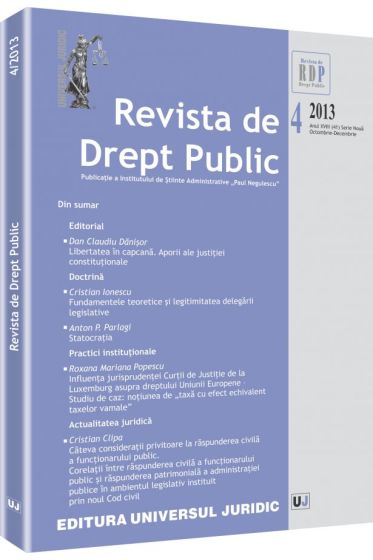 Revista de Drept Public nr. 4/2013