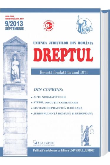 Revista Dreptul nr. 9/2013
