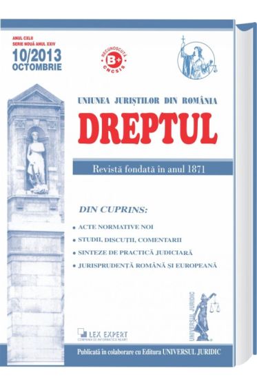 Revista Dreptul nr. 10/2013