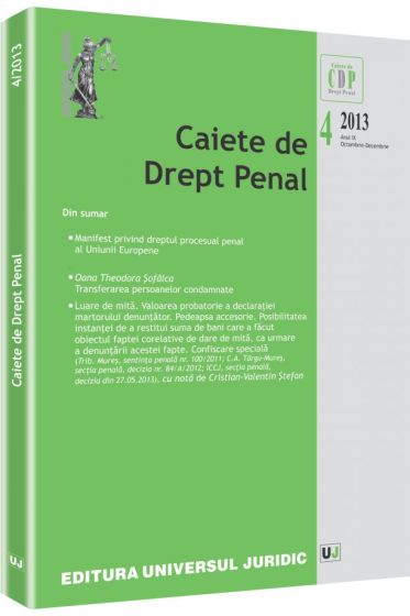 Caiete de Drept Penal nr. 4/2013
