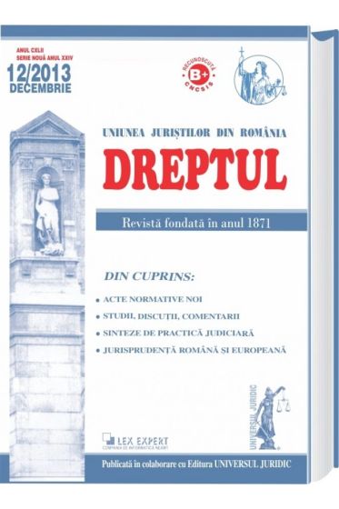 Revista Dreptul nr. 12/2013