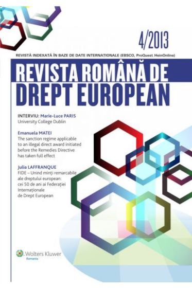 Revista Romana de Drept European nr. 4/2013