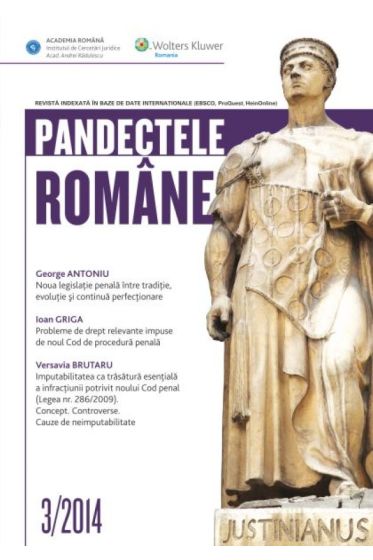 Pandectele Romane  nr. 3/2014