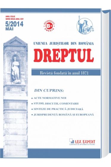 Revista Dreptul nr. 5/2014