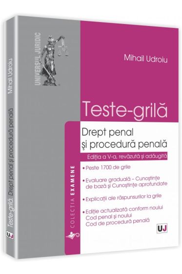 Teste grila. Drept penal si procedura penala