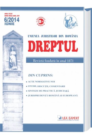 Revista Dreptul nr. 6/2014
