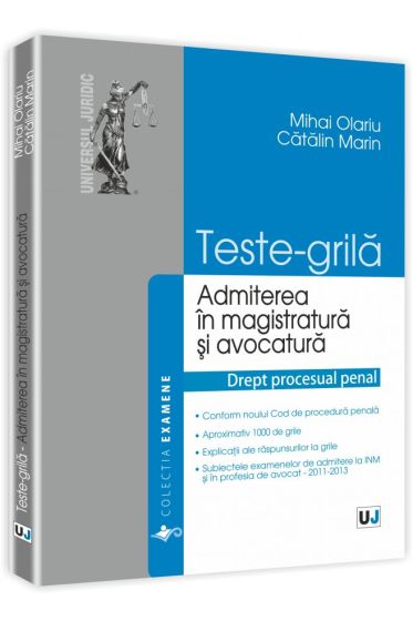 Teste grila pentru admiterea in magistratura si avocatura