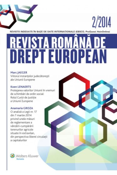 Revista Romana de Drept European nr. 2/2014