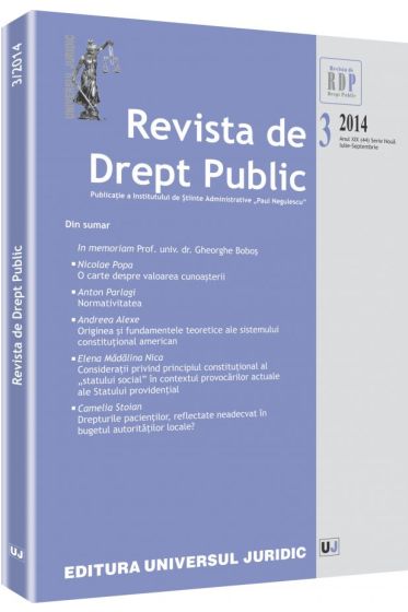 Revista de Drept Public nr. 3/2014