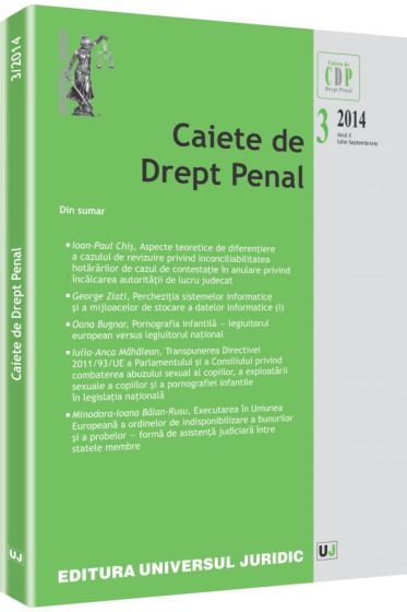 Caiete de Drept Penal nr. 3/2014
