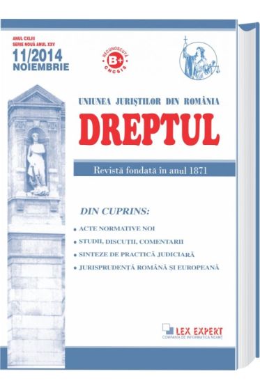Revista Dreptul nr. 11/2014