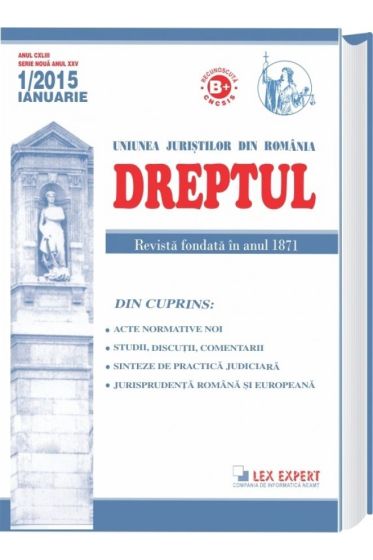 Revista Dreptul nr. 1/2015