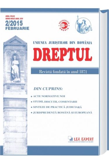 Revista Dreptul nr. 2/2015