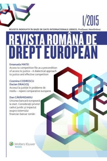 Revista Romana de Drept European nr. 1/2015