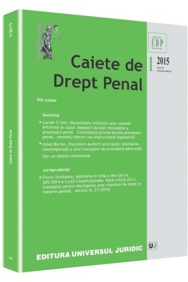 Caiete de Drept Penal nr. 1/2015