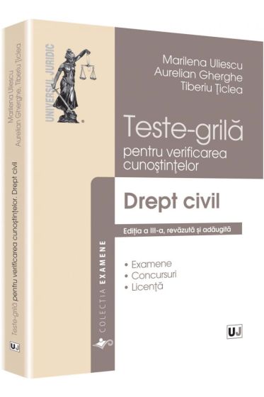 Teste-grila pentru verificarea cunostintelor. Drept civil