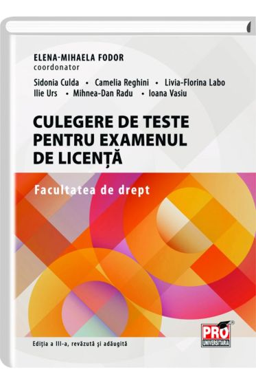 Culegere de teste pentru examenul de licenta