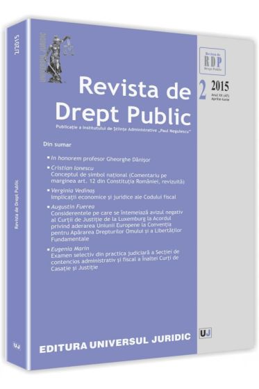 Revista de Drept Public nr. 2/2015
