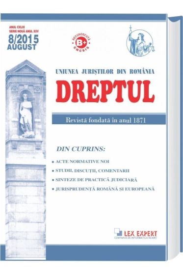 Revista Dreptul nr. 8/2015