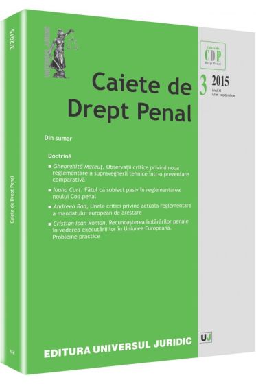 Caiete de drept penal nr. 3/2015