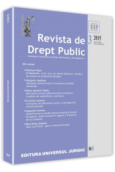 Revista de drept public nr. 3/2015