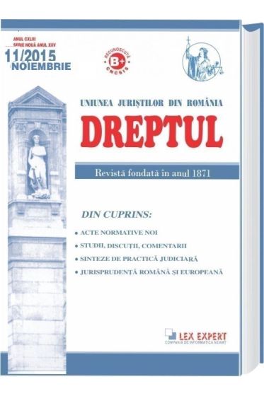 Revista Dreptul nr. 11/2015
