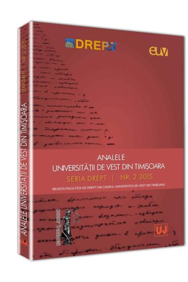 Analele Universitatii de Vest din Timisoara 2/2015