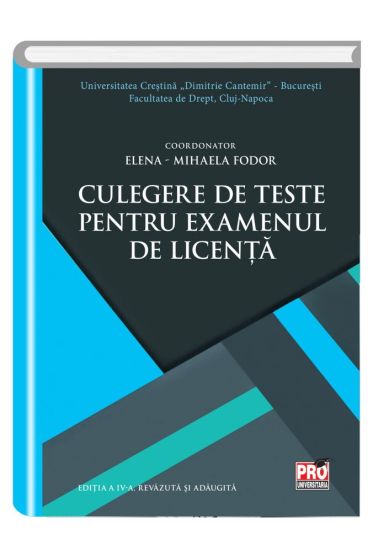 Culegere de teste pentru examenul de licenta